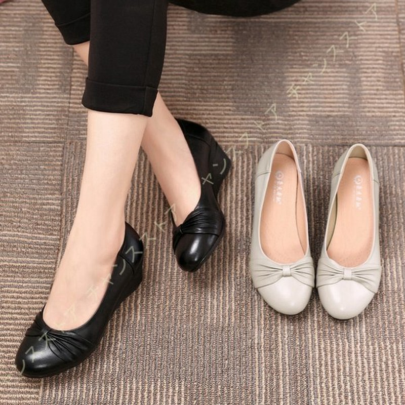 パンプス レディース ふかふかインソール リボン リクルート 黒 痛くない ウエッジソール 冠婚葬祭 就活 オフィス 厚底パンプス ビジネス 幅広 仕事 靴 通勤 通販 Lineポイント最大0 5 Get Lineショッピング