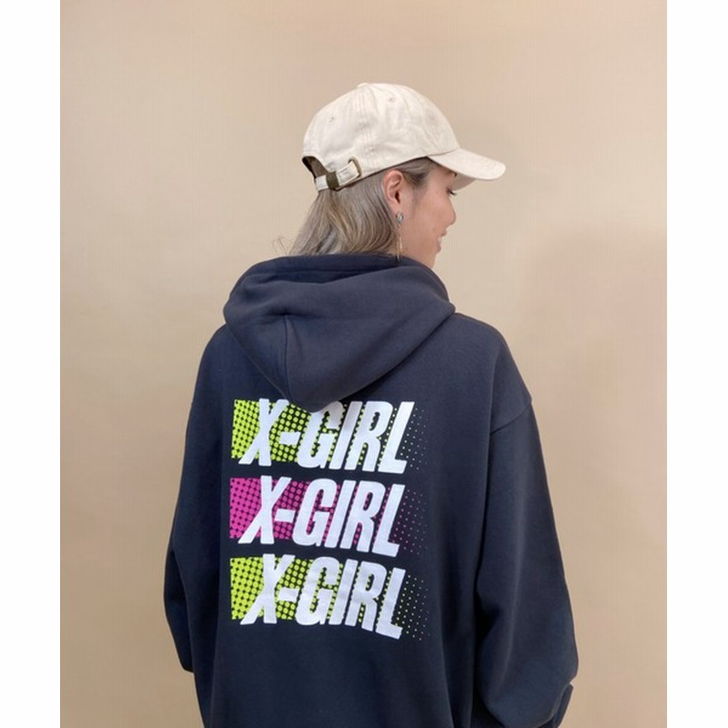 ムラサキスポーツ ムラサキスポーツ別注 X Girl エックスガール ビッグシルエット バックプリントパーカー Women トップス パーカー 通販 Lineポイント最大get Lineショッピング