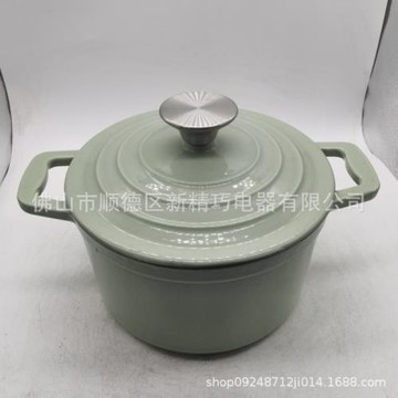 家用鑄鐵琺瑯鍋18cm經典系列燉煮鍋煲湯鍋電磁爐通用微壓搪瓷鍋