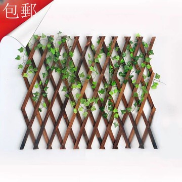 花架防腐木柵欄伸縮實木籬笆爬藤架花園圍欄護欄墻面裝飾網格夏天[DD030110]