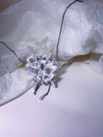 HOSIA3D 蝴蝶項鍊 3D列印 原創設計 設計款項鍊 獨特造型設計項鍊