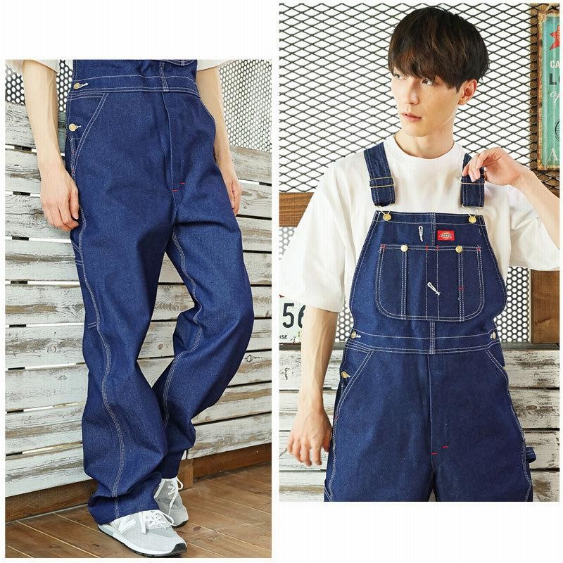 ディッキーズ デニム オーバーオール サロペット メキシコ製 メンズ Dickies ディッキーズ オーバーオール つなぎ サロペット