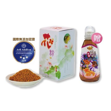 【蜂王世家】頂級蒲鹽花粉300g+百花蜜360g｜豐富B群｜三星國際認證｜素食｜畢業禮物｜送禮｜伴手禮