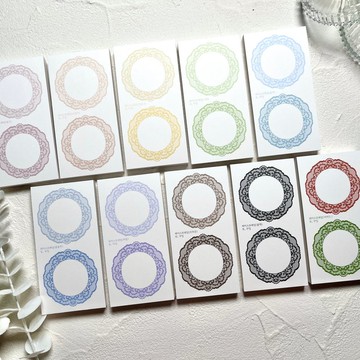 蕾絲邊框記事本