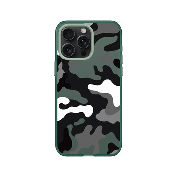 iPhone 15 Pro Max Clear 憂墨綠 - Camouflage / 迷彩 - M1929北極迷彩