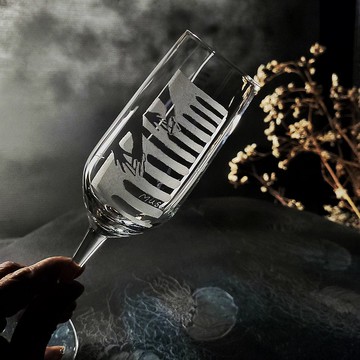 【慶賀杯客製】氣泡酒杯 可配對 手工雕圖/免費刻字