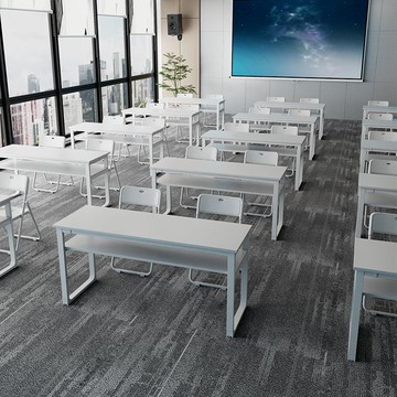 【台灣公司 可打統編】教育機構培訓桌長條桌學生雙人桌椅組合雙層美甲桌辦公會議室桌椅 y8182