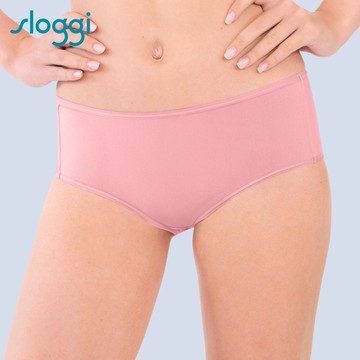 sloggi-EVERYDAY有機過生活系列高腰三角褲五件包 自然輕鬆色系