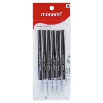 monAmi Audena電腦專用水性簽字筆  黑色  6支