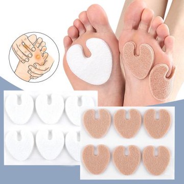 los2350貳組毛氈前掌墊高跟鞋柔軟防磨水泡雞眼隨意貼可裁剪自粘調碼後跟貼