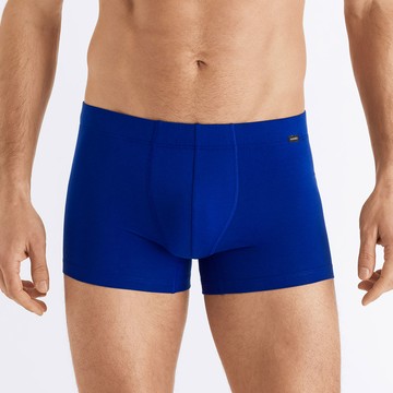【HANRO】Cotton Essentials貼身四角男內褲S-XL(寶石藍)