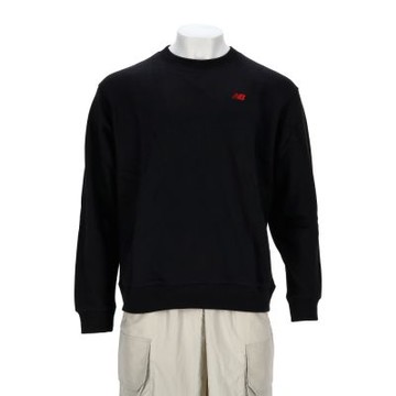 New Balance 女款 黑色  波士頓印花 穿搭 休閒 長袖 MT53809BK