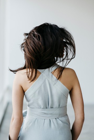 麻連衣裙 Motumo 15S11