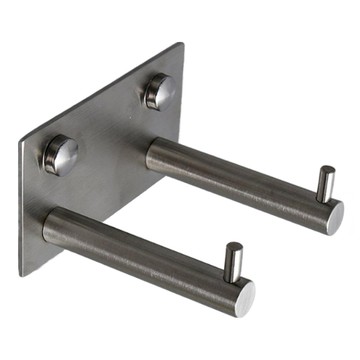 Iwooa 強力黏貼飯店式304不鏽鋼吹風機置物架  1個  銀色