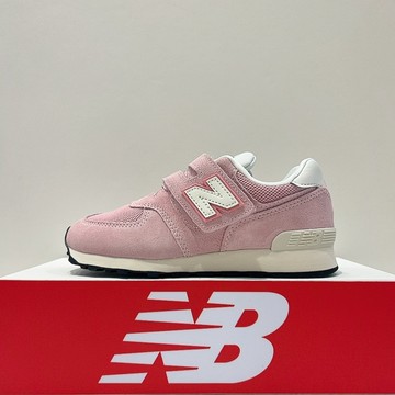 New Balance NB 574 中童 大童 粉色 寬楦 魔鬼氈 免綁鞋帶 運動 慢跑 休閒鞋 P5748O4