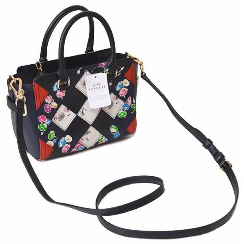 コーチ バッグ COACH ブレーカー レザー フローラル 花柄 パッチ