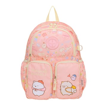 impact 怡寶 角落小夥伴 後背包 雙拉鍊 A4可放  36 x 26 x 14  粉色