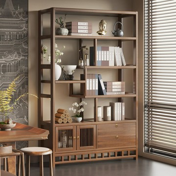 【含稅/免運】 楠竹博古架多寶閣小型紫砂壺擺放架中式茶葉架子茶室置物架展示架