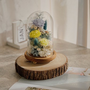 【現貨】優秘森林 玫瑰盅 辦公室擺件 情人節 生日禮物 不凋花