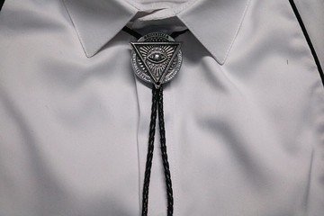 天使之眼保罗领带美式项链bolotie西部牛仔领带