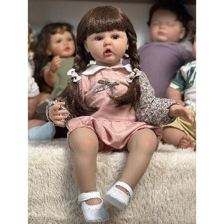 Pinky Reborn Toddler Reborn Dolls Girls 24 Inch Lifelike Baby