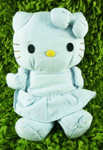 【震撼精品百貨】Hello Kitty 凱蒂貓~KITTY棉布娃娃-藍