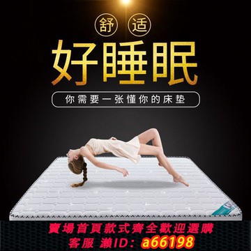 【台灣公司 可開發票】高密度自然椰棕軟硬適中透氣護脊床墊環保家用臥室床墊