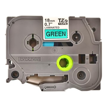 Brother 兄弟牌 TZe 護貝標籤帶 綠色  18mm x 8m  1個