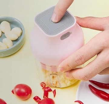 電動蒜泥神器蒜蓉搗碎器攪蒜器搗蒜泥神器大蒜攪碎拉蒜器小型家用 【林之舍】