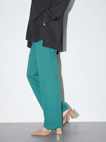 中褶襉剪裁休閒長褲(HA24L1F0100) - AMERICAN HOLIC