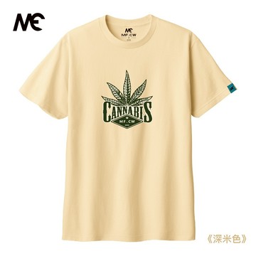 MAIFU CEWEI｜女裝 大麻葉 印花短袖 T恤 短袖上衣 潮T 短T 街頭 潮流 個性 黑暗 暗黑 大麻