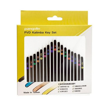 pangolin17音卡林巴琴曜岩黑鋼片音階印刷套組【送調音器】
