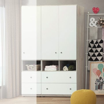 【顛覆設計】蒂娜溫2.7尺單吊抽屜衣櫥