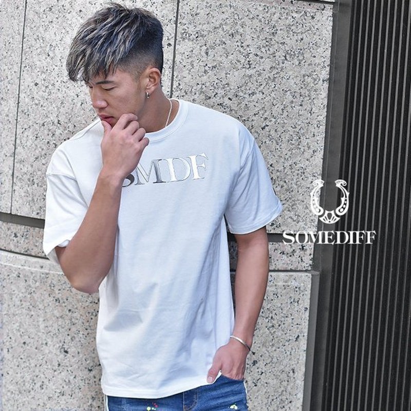 Tシャツ メンズ 半袖tシャツ 半袖 ブランド トップス カットソー 大きいサイズ Ll Xl Xxl インナー ビックシルエット 大きめ Somediff Smdf サムディフ 通販 Lineポイント最大0 5 Get Lineショッピング