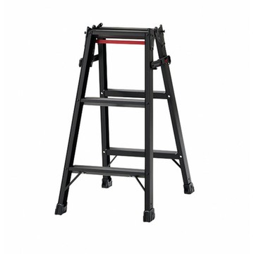 長谷川Hasegawa-黑色質感輕量鋁梯直梯兩用梯RHB-09