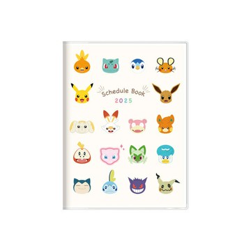 【震撼精品百貨】神奇寶貝_Pokemon~精靈寶可夢 2025年掛曆/年曆/手帳~A6年曆手帳本-滿版*76040