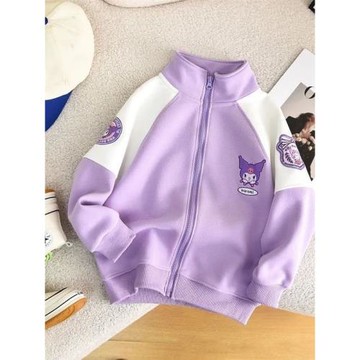 女童春秋款棒球服外套洋氣時髦上衣2026新款中大兒童秋冬開衫衛衣