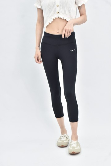 (XS（含）以下) nike 高腰運動5分黑色短褲