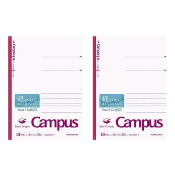 KOKUYO 國譽 Campus輕量型筆記本 B5點線B罫  粉色  2本