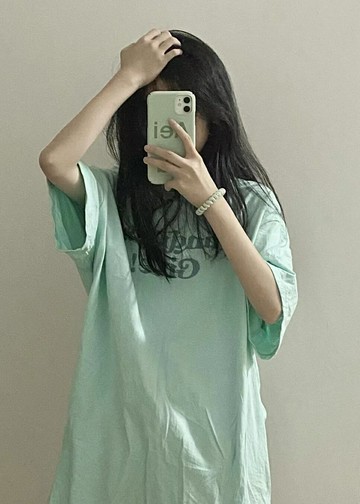 美式復古潮流純棉正肩短袖t恤女夏季新款高級感oversize寬松上衣