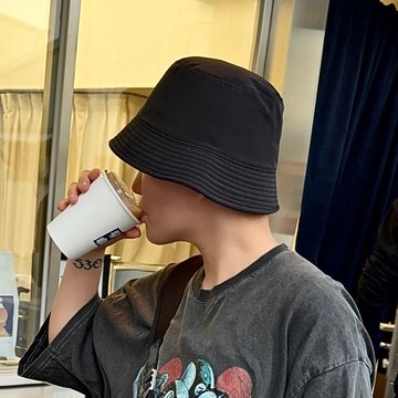 韓國 遮臉帽 素面 漁夫帽 遮陽 色 薄 尼龍 現貨 實拍 黑小簷 盆帽 輕量 男 女 明星 韓系 潮流 SC072