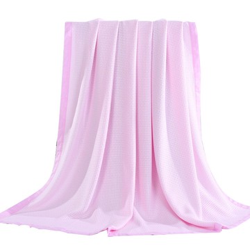 竹纖維蓋毯子華夫格冰絲毯 廠家直銷115*125新生兒包巾空調嬰兒毯