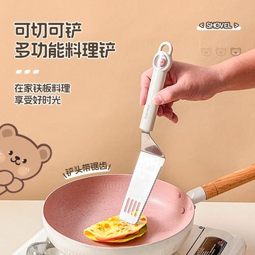❤️廚趣優選❤️鍋鏟廚房不鏽鋼不粘鍋料理鏟專用炒菜鏟子廚具煎餅烙餅煎牛排鏟子 Ot14