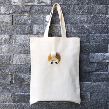 肥烤雞屁股__柴犬__羊毛氈帆布袋_新春特惠加大帆布袋