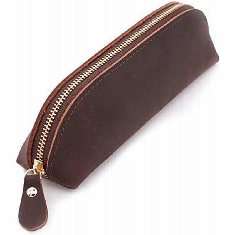 Collasaro コラサロ ペンケース 革 手作り レザー 筆箱 大容量 おしゃれ スリム シンプル ブラウン 通販 Lineポイント最大0 5 Get Lineショッピング