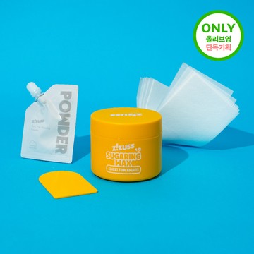zizuss Sugaring Wax 200g Mini Fit Set (+Sugaring Card 1ea+Cloth Strips 5ea+Pre-Waxing Powder)