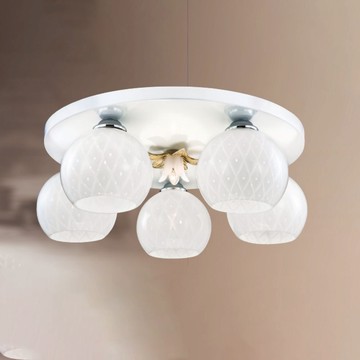 E27 玻璃吸頂五燈 B145-53-12-2763