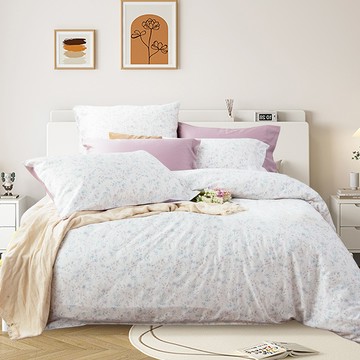 美國棉印花系列 / 四件式薄被套床包組 / 彩夢碎花