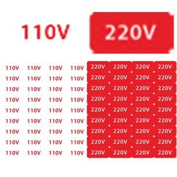 電壓貼紙 2*1cm_110V+220V/各1張