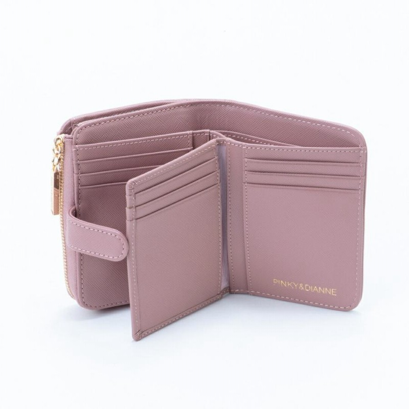 ピンキー&ダイアン 財布 長財布 L字ファスナー ピンク